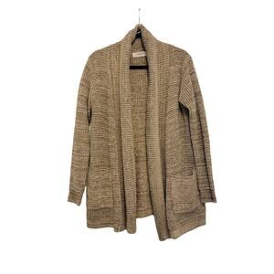 Workshop Republic Clothing Cardigan Sweater Beige Grandpa Sweater Medium